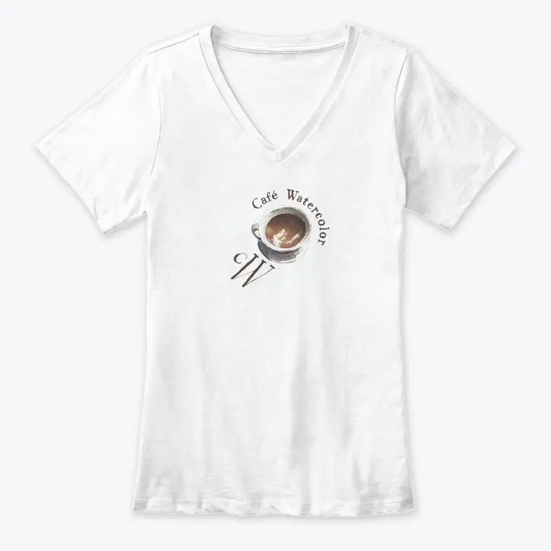 Cafe Watercolor T-shirt