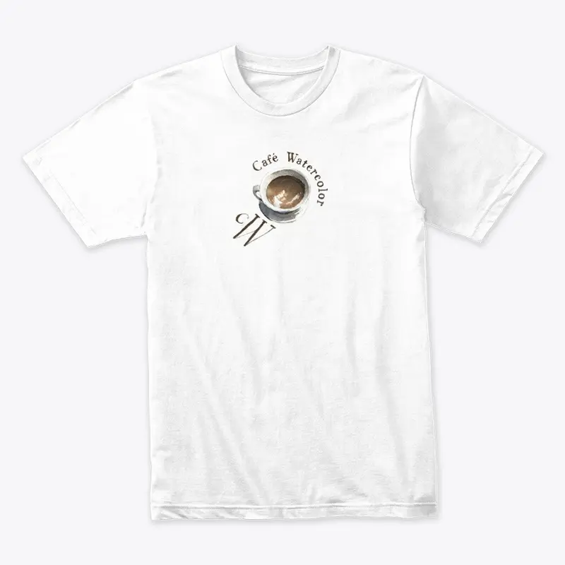 Cafe Watercolor T-shirt